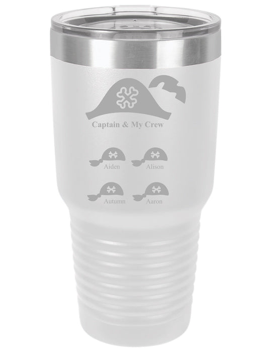 Captain & My Crew Personalized Tumbler