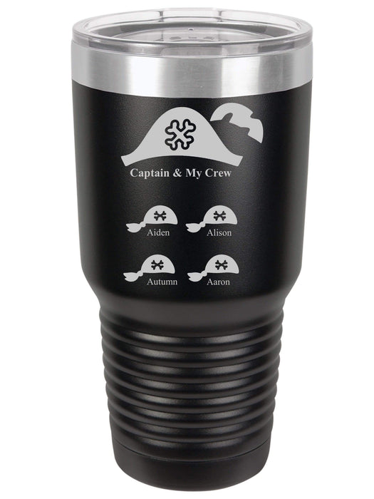 Captain & My Crew Personalized Tumbler