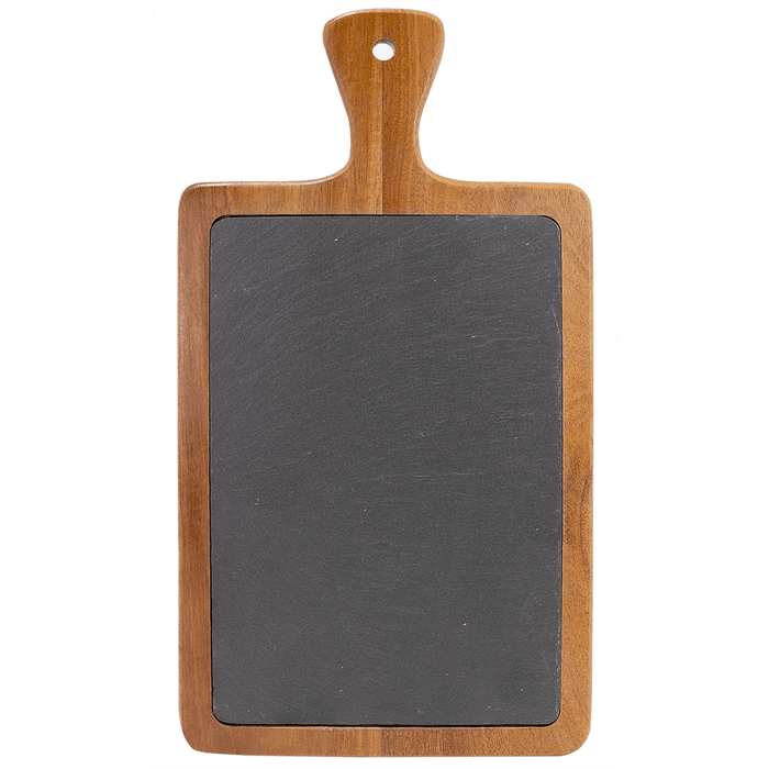 Custom Logo Acacia Wood & Slate Personalized Cutting Board