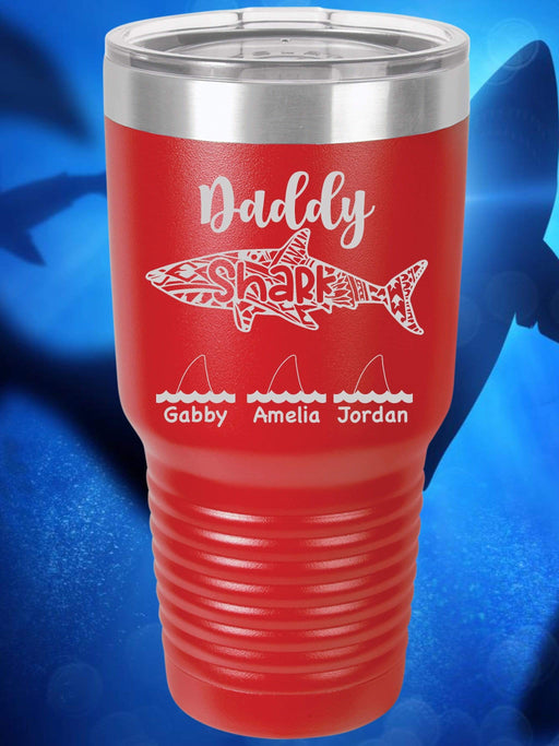 Daddy Shark Personalized Tumbler