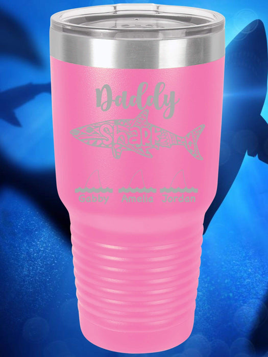 Daddy Shark Personalized Tumbler