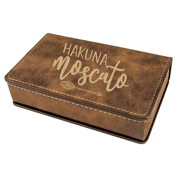 Leatherette 2-Piece Wine Tool Set - Hakuna Moscato