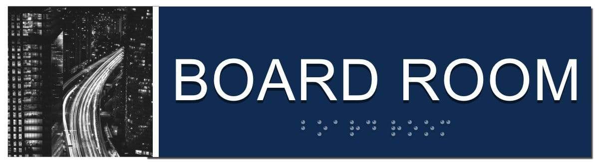 Lifestyle Custom Text Braille Sign - 3" x 12"