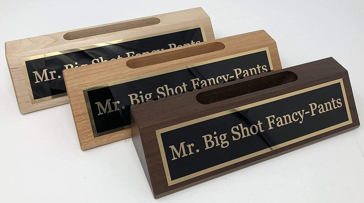 Mr. Big Shot Fancy Pants Desk Card Holder
