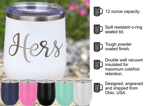 Mr and Mrs Established Tumbler Set – Engraved Stainless Steel Tumbler,  Stainless Cup, Wedding Gift – 3C Etching LTD