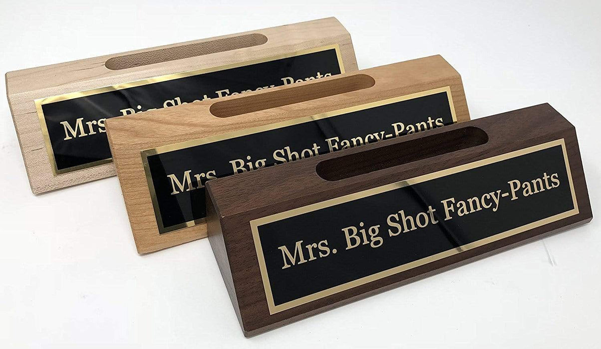 Mrs. Big Shot Fancy Pants Desk Card Holder