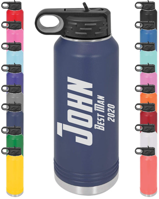 personalized double insulated 32 oz. water bottle