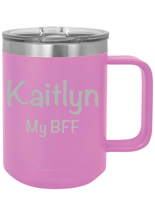 Personalized Coffee Mug 15oz with Slider Lid