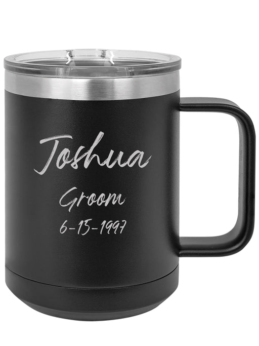 Personalized Coffee Mug 15oz with Slider Lid