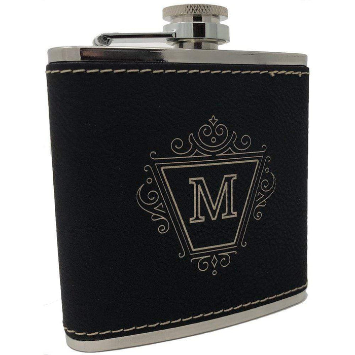 Personalized Luxury Leatherette 6 ounce Flask
