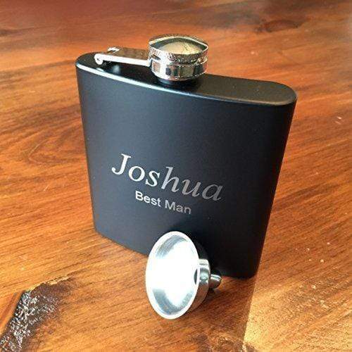 Personalized Stainless Steel Hip with Funnel and Gift Box