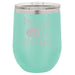 Red Lips, Wine Sips - 12 ounce Double wall vacuum insulated wine tumbler