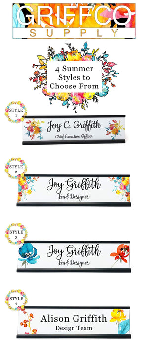 Summer Chill Collection Name Plate w/Holder