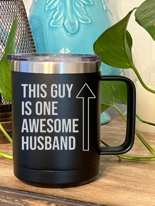 This Guy is One Awesome Husband 15 ounce Stainless Steel Coffee Mug